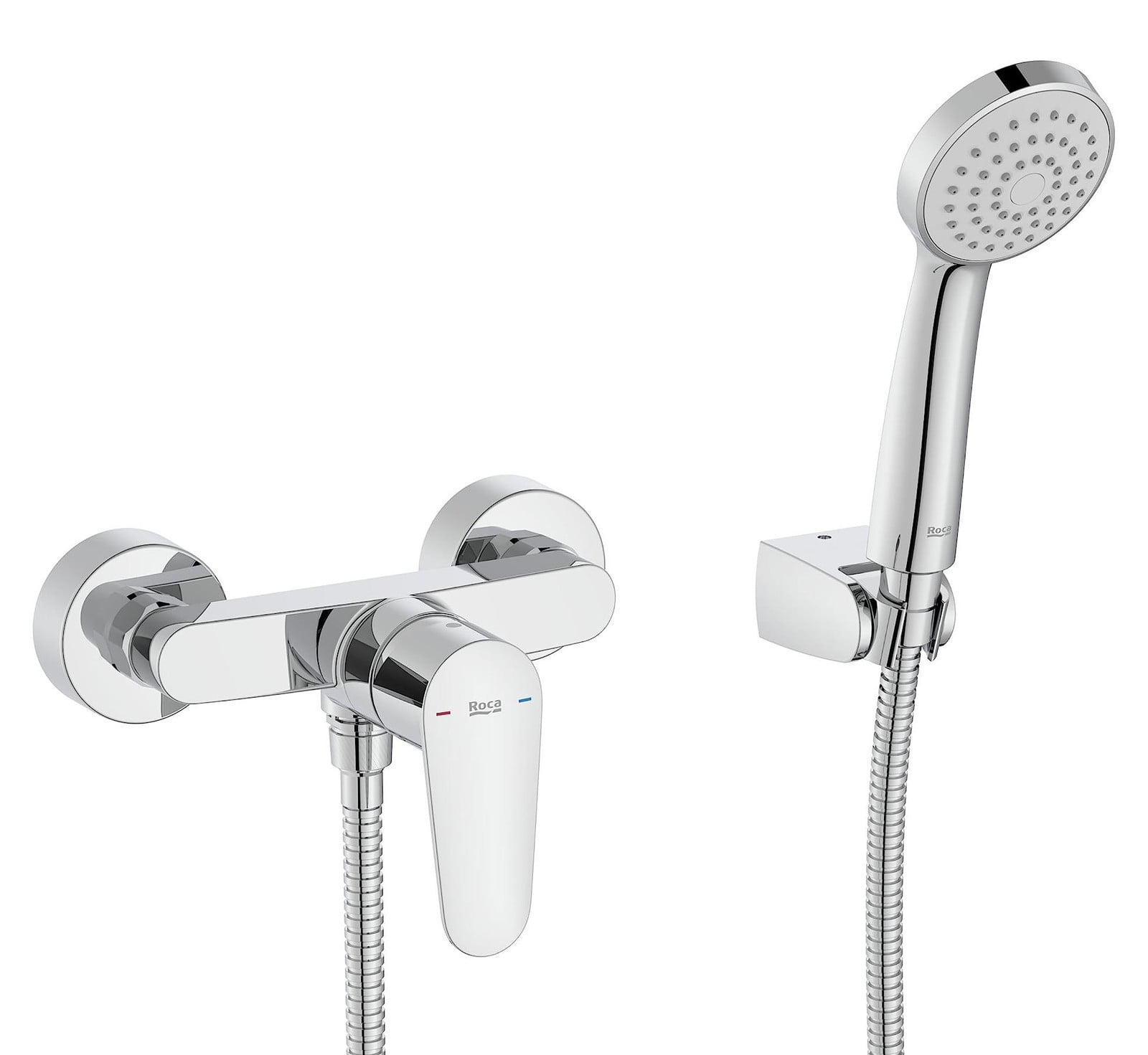 Dripio Eénhendel buitenkraan met handdouche, 1,50 meter, chroom
