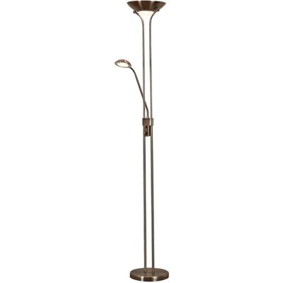 SEARCHLIGHT Stehlampe "Mother & Child Floor Lamp", silber (antikmessing), 1, Ø 25,4cm H: 180cm, 1 Stk., Leuchten, Stehlampe