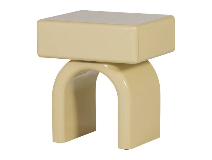 Tchibo - Woood Holz-Nachttisch »Zorel« - 50x57x40cm - hellgelb -