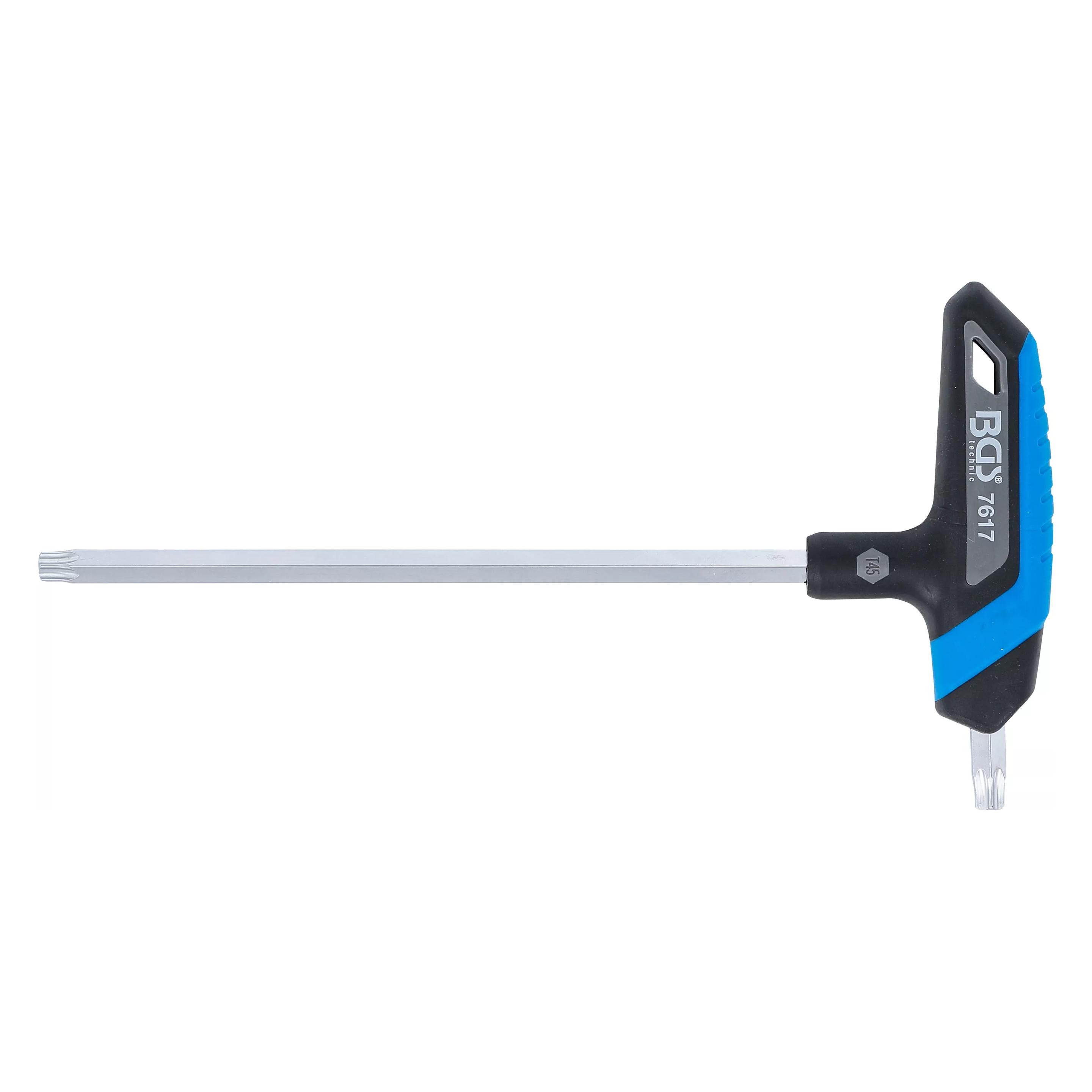 BGS Schraubendreher mit T-Griff | T-Profil (für Torx) | T45 (Pin-torx) (7617)