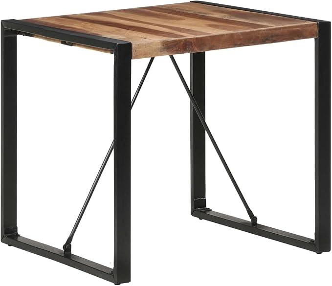 konsolentisch,ESS Tisch,bar Table,bar Tisch für küche,Esstisch 80x80x75 cm Massivholz mit Palisander-FinishGeeignet für Büro, Wohnzimmer