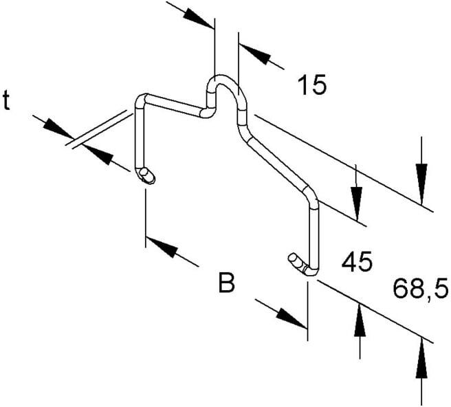 Niedax Support suspendu REBA 50 DV (REBA 50 DV)