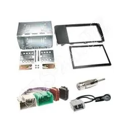 Autoradio 2-DIN Einbaurahmen Radioblende+Adapterkabel Einbauset für Volvo S60...