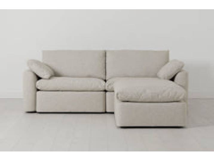 Model 13 Dreisitzer-Sofa mit Chaiselongue rechts, Helles