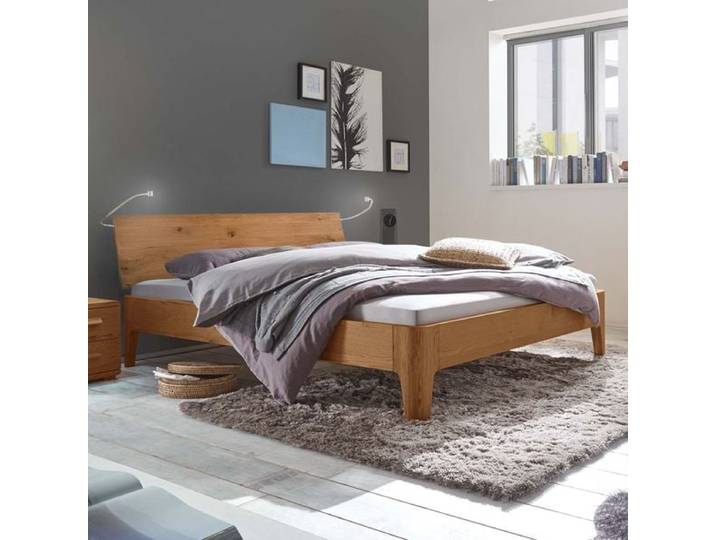 Bett Lugo Eiche Massivholz 120x200cm