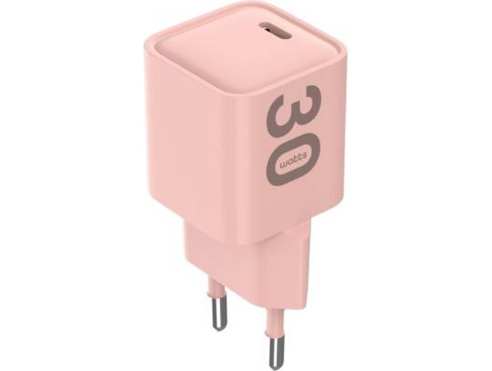 Essentielb - Chargeur Usb-C 30w Rose