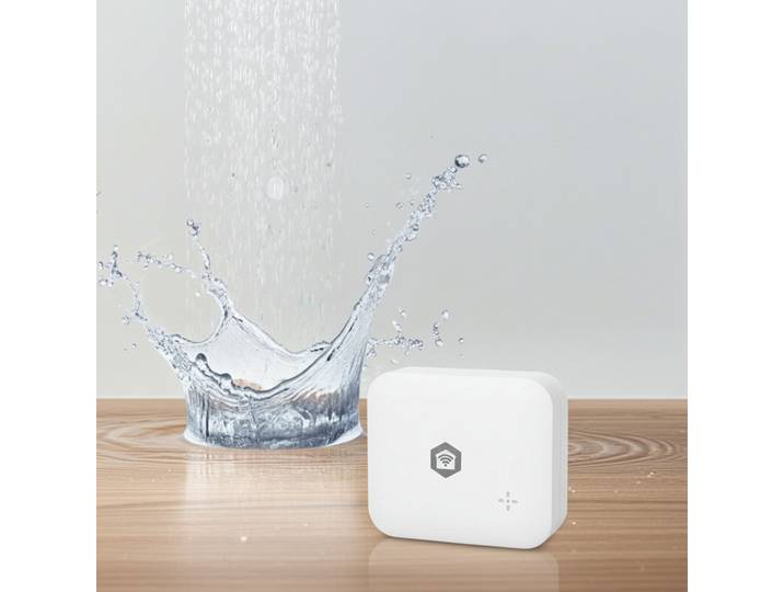 WLAN Wasserleck-Detektor & Alarm, 6,0 x 6,0 x 1,1 cm