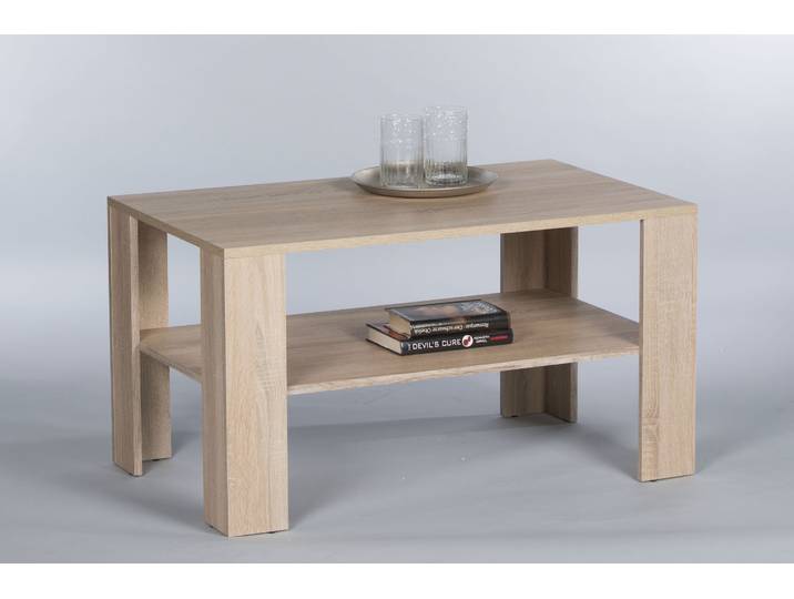 Couchtisch STOLKOM Joker , braun (sonoma dekor, sonoma dekor, sonoma dekor), H:54cm, Tische, Couchtisch, Klassischer Wohnzimmertisch-Beistelltisch