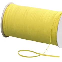 SPRINTIS Gummiband gelb, 5 mm, 500 m Rolle, elastische Gummilitze für Textilprojekte zum Einnähen, Flachgummi ideal für Masken und Kleidung, Kunststoff, Kautschuk