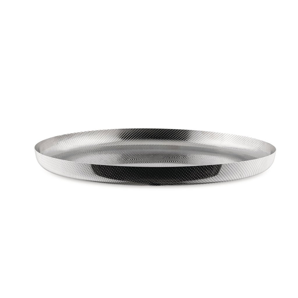Alessi JM14/35 Tablett (silber mit Reliefdekor) silber mit Reliefdekor
