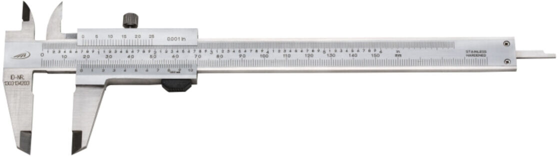 Helios Preisser Taschenmessschieber RCr Schraube Messbereich 0 - 150 mm ; Helios-Preisser (19650116)