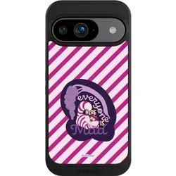 Nivocase Hülle für Google Pixel 9 Handyhülle NIVOcore Case Schwarz Alice im Wunderland Disney Grinsekatze (Google Pixel 9), Smartphone Hülle, Schwarz