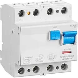 Schrack FI-Schutzschalter, 40A, 4-polig, 30mA, Bauart G, Typ A (Puls) BC034103—