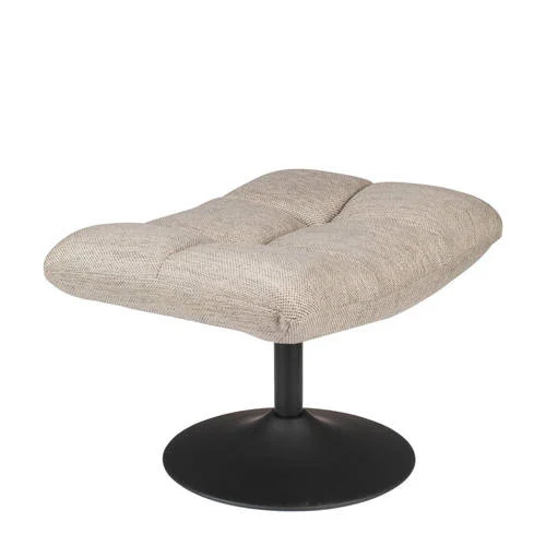Dutchbone hocker Bar met metalen frame en stoffen bekleding