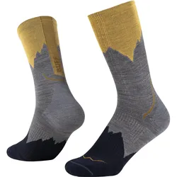Buff, Unisex, Sportsocken, Merino Lightweight Crew Sock LWC3 (45 - 47), Grau