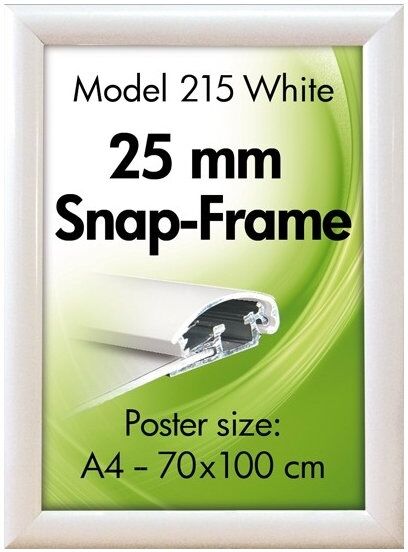 DSI Alu Plakatramme, Snap-Frame, A3, Hvid