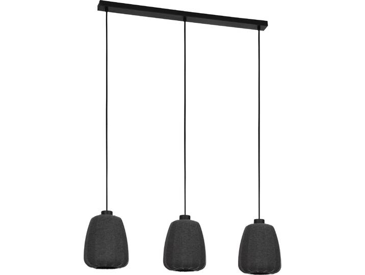 BARLASTON Lampe à suspendre Lampe à suspendre - L88 x l18 x H110 cm - noir - 3X40W excl - IP20