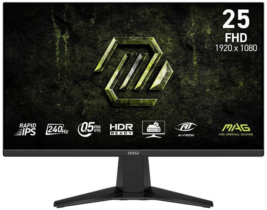 MSI MAG 255F X24 Gaming Monitor, 62,2 cm (24,5 inch), Full HD, 240 Hz, Zwart