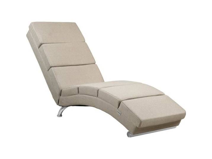Méridienne London Chaise de relaxation Chaise longue d'intérieur design Fauteuil relax salon Couleur sable
