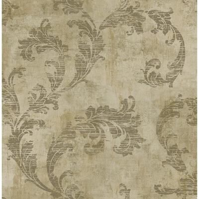 Seabrook Designs Carnegie Acanthus Unpasted Wallpaper