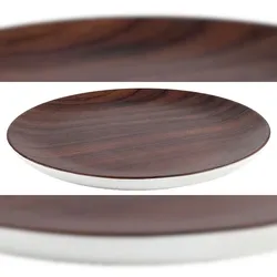 LACOR runder Teller HOLZ Melamin 20 cm für Präsentationen 63084