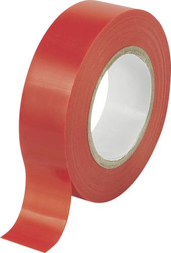 TRU COMPONENTS TC-9559248 Isolierband Rot (L x B) 20m x 19mm