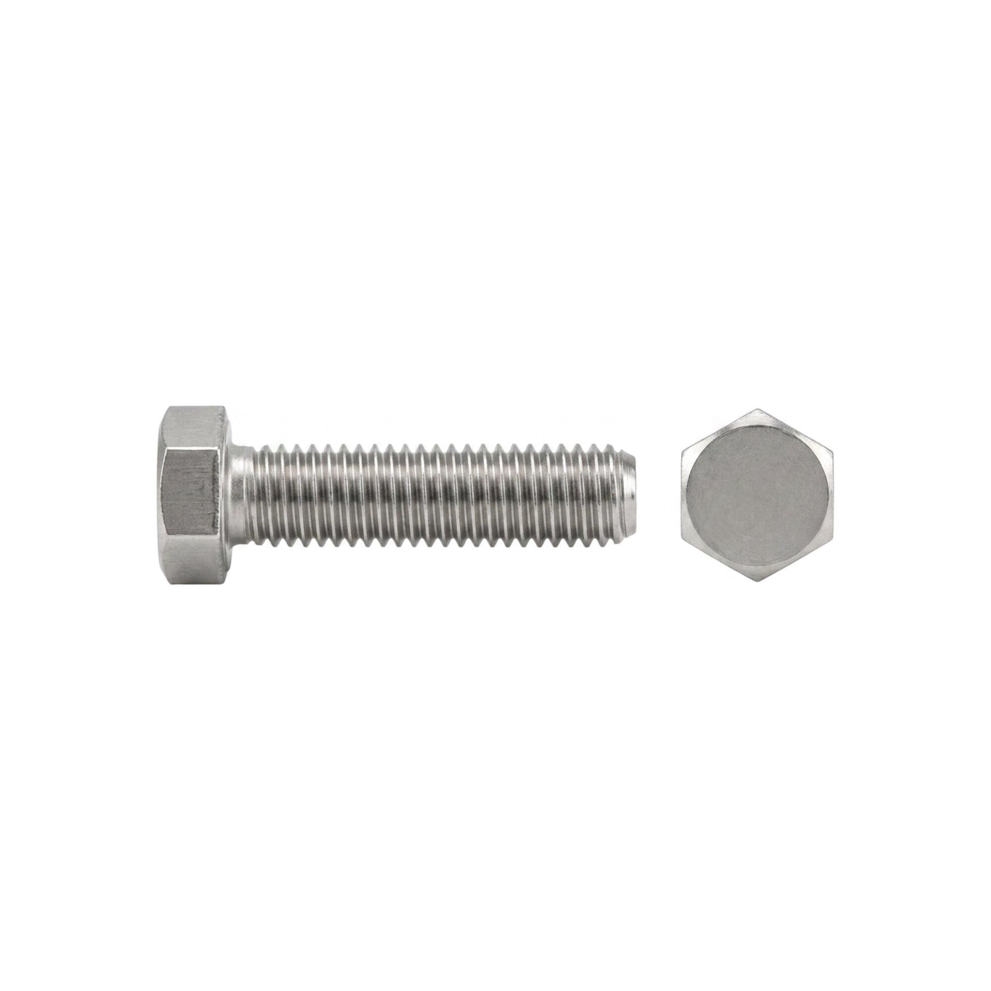 DIN 933/ISO 4017 Sechskantschraube VG M6x60 Messing blank ; Industrial Quality Supplies (009337000060060)