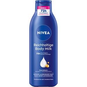 Nivea Bodylotion Reichhaltige Body Milk, für trockene Haut, schnell einziehend, 250ml