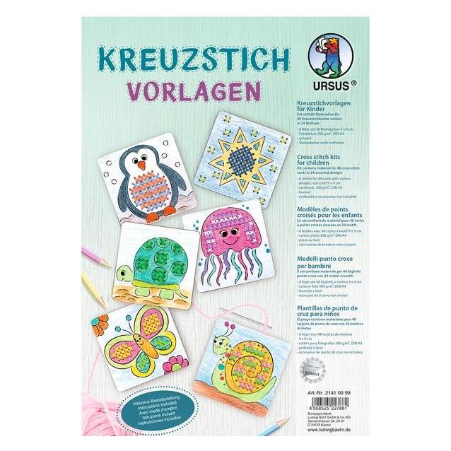 Ursus Bastelset Kreuzstichvorlagen mehrfarbig (21410099)