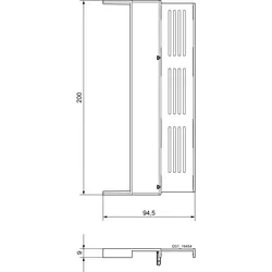 Siemens 5SH5533 Abstandshalter f. D0-Lasttrenns 9mm breit  - 5 Stück