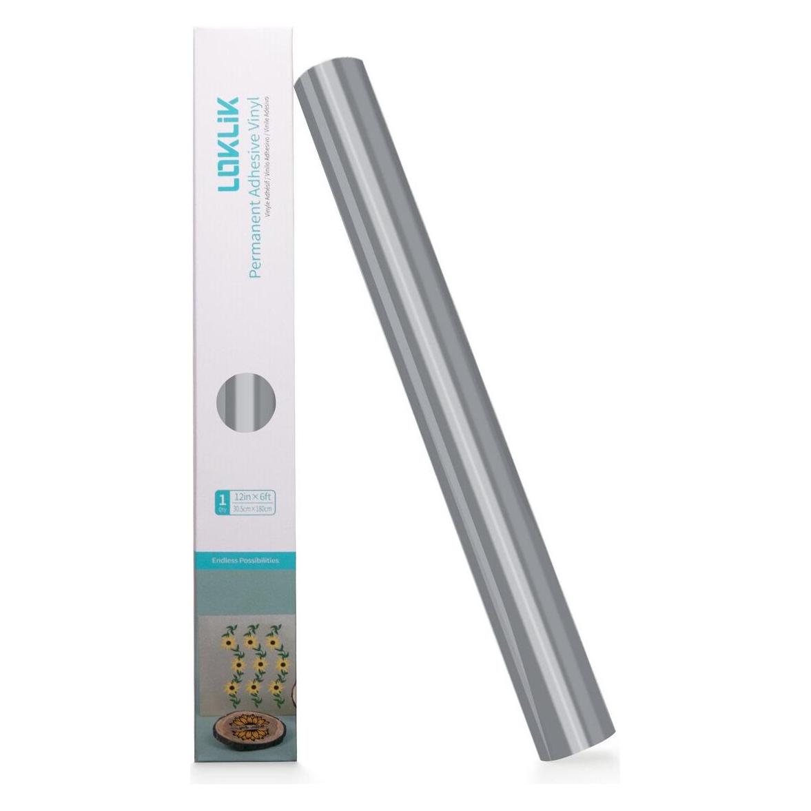 Loklik Permanent Adhesive Vinyl Glossy - Silver (SG-JST-0358-US-L-B2B)