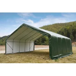 GreenYard Weidezelt-Überdachung, ca. 670 x 730 x 370 cm - Grün