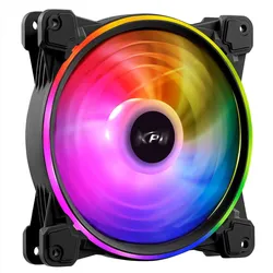 XPG HURRICANE140ARGBPWM-BKCWW computer cooling system Computer case Fan Black, White (140 mm, 1x), PC Lüfter, Schwarz