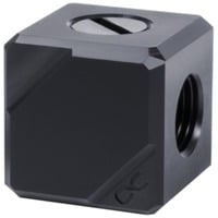 Eiszapfen Anschlussterminal 4-Fach G1/4 IG, Verbindung schwarz, Black Acetal