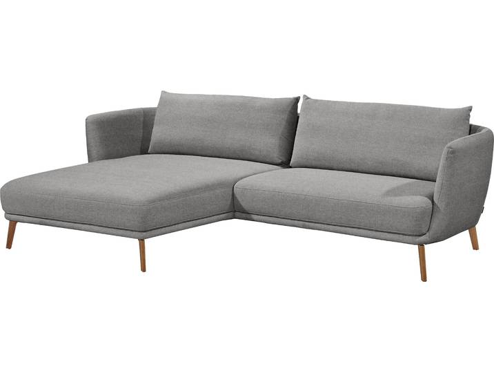 Ecksofa, Grau, 270x160 cm, Flachgewebe, Longchair Links, Modern, Schöner Wohnen-Kollektion