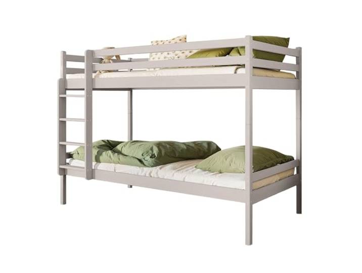 Etagenbett aus Holz für Kinder, NICO 80x180 Kaschmir, ausziehbar und mit Leiter