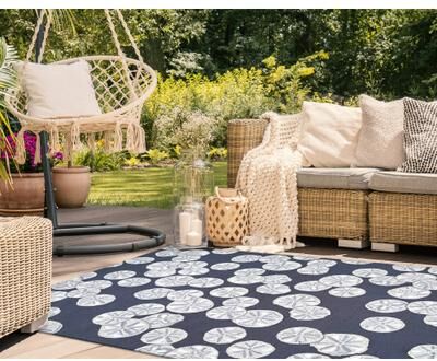 Liora Manne Lush Decor Capri Sea Biscuit Indoor/Outdoor Area Rug