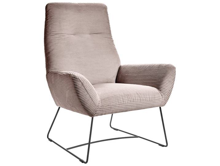 Lounge Handmade Sessel LH-BEN, rosa, Cord