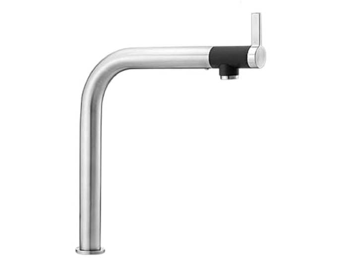 BLANCO VONDA Robinet de cuisine en acier inoxydable massif Haute pression Clapet anti-retour Cartouche en céramique Qualité d'eau garantie et économie d'eau