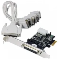 Longshine LCS-6324P - PCIe - Seriell - PCIe 1.1 - Oxford OX954 - 230,4 Kbit/s - 128 B, Kontrollerkarte