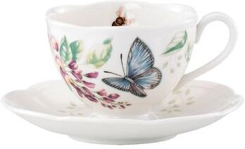 Lenox Butterfly Meadow Blue Cup and Saucer Multi