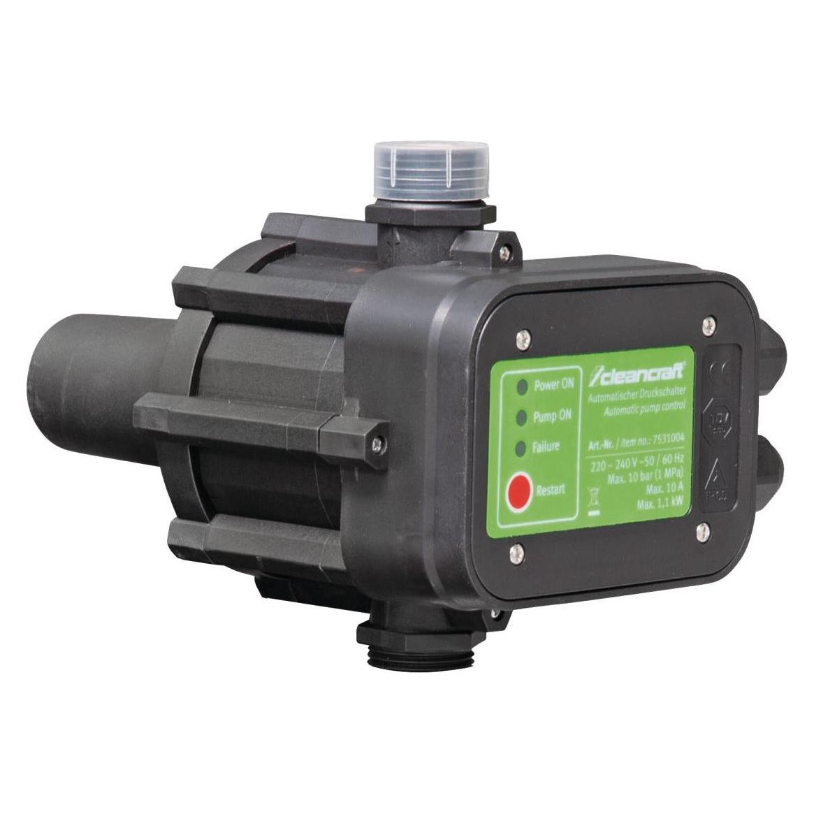 Cleancraft Automatischer Druckschalter für Wasserpumpen (Gartenpumpe, Hauswasserpumpe) (7531004)