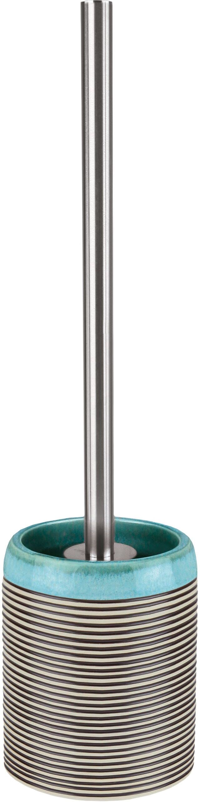 WC-Garnitur KLEINE WOLKE "» Okapi«", blau (mauritius), B:11cm H:32cm L:11cm, Keramik, Reinigungsbürsten, WC-Garnitur
