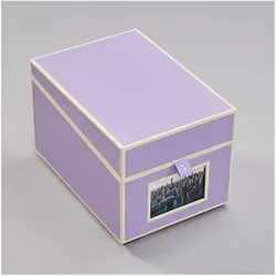 Semikolon CD- und Fotobox für 10 x 15 cm Fotos (CDs), CD- & Schallplatten Aufbewahrung, Violett