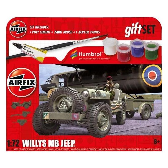 Airfix Hanging Gift Set Willys MB Jeep (A55117A)