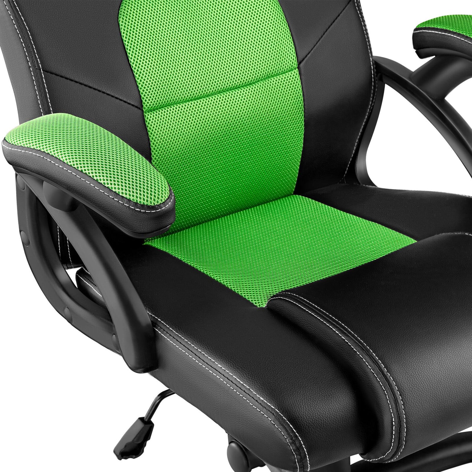 TecTake Bureaustoel Mike Gaming Chair - zwart/groen