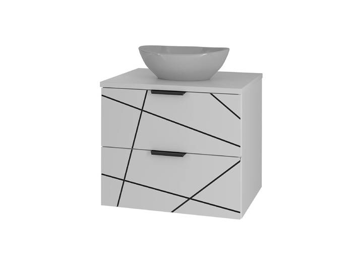 Meuble Simple Vasque 60cm Teren Blanc