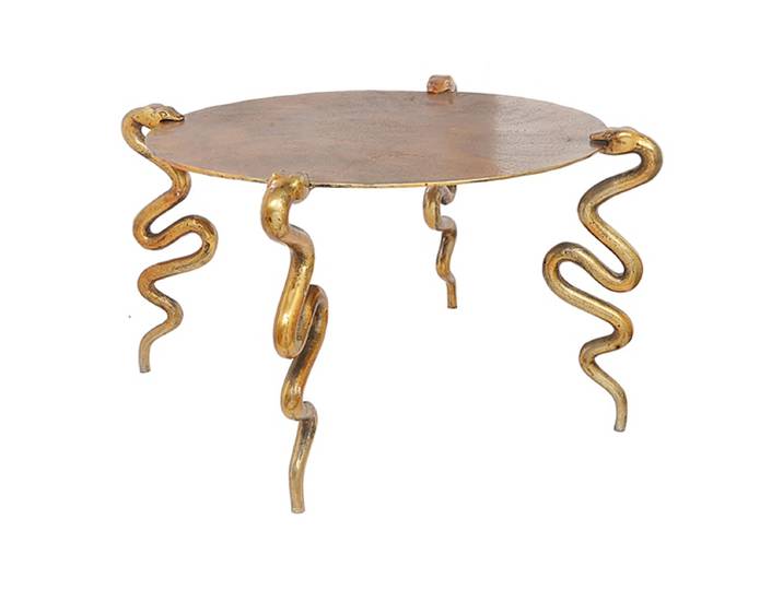 Table basse Goisar Ø 87cm Doré