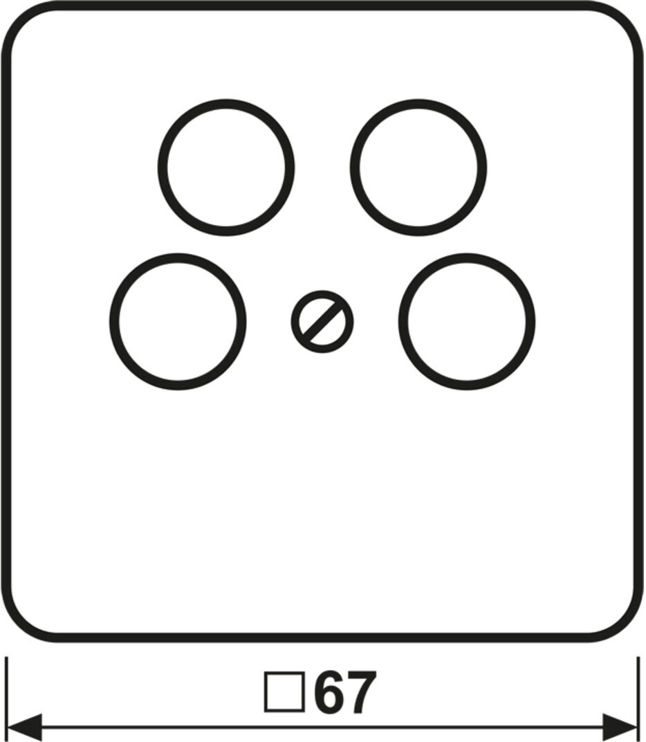 Jung Abdeckung aws für 4L-SAT-TV-Dose CD 561-4 SAT2 WW (CD561-4SAT2WW)