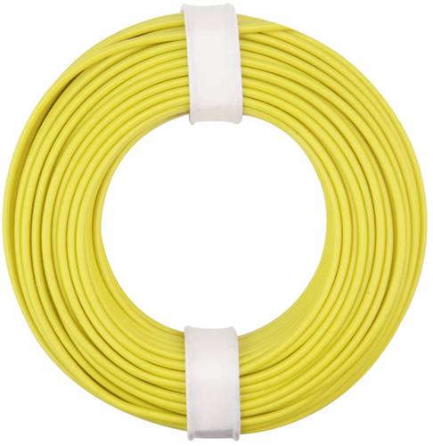 Donau Elektronik 125-013 Litze 1 x 0.25mm² Gelb 10m